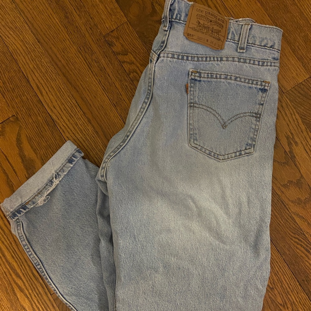Vintage Levi 555s Raw Denim